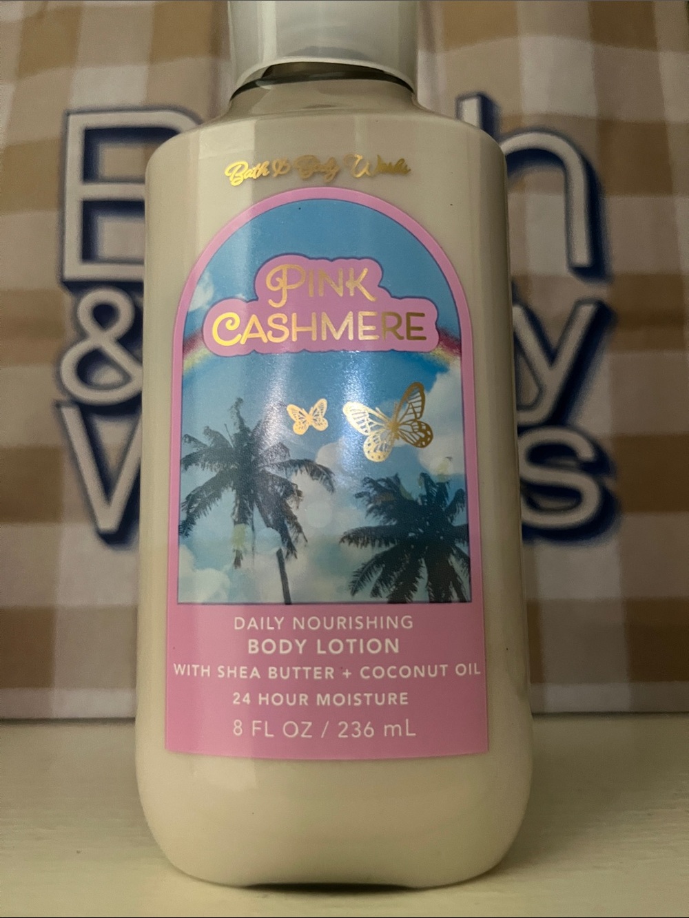 Bath & Body Works Pink Cashmere Body Lotion - Pink, Blue, Gold